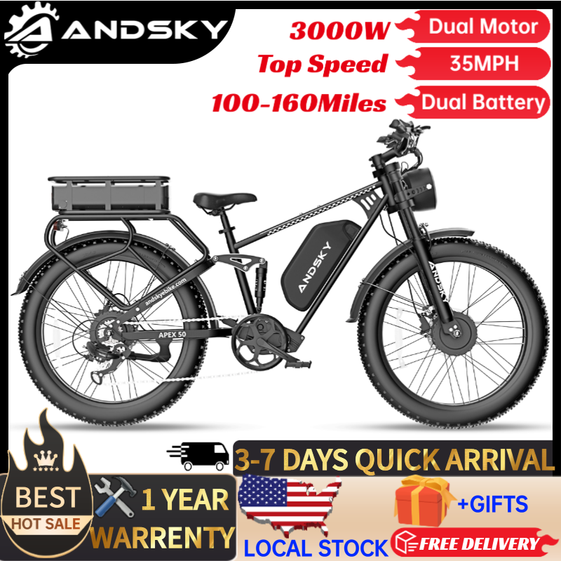 Outdoor Power Tool Kit - ANDSKY Apex50 AWD จักรยานไฟฟ้า 3000W มอเตอร์คู่